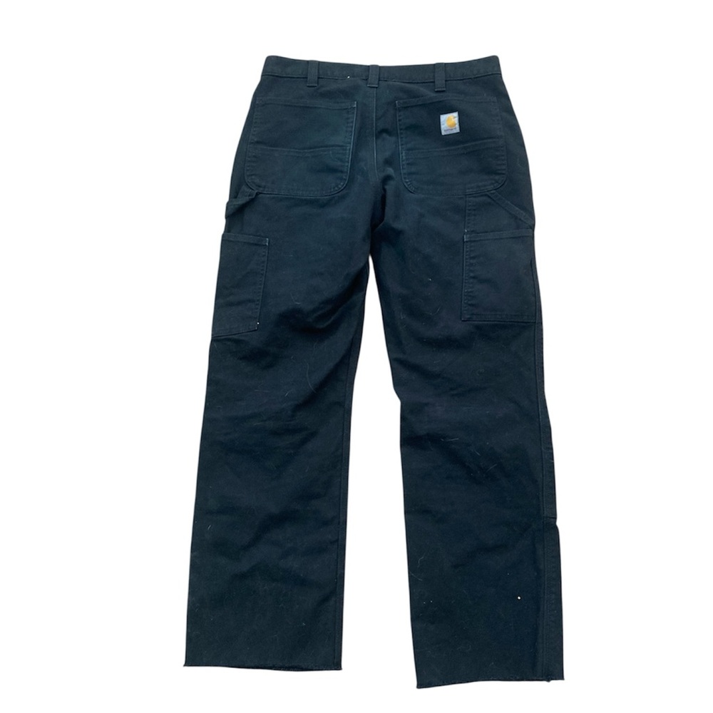 Carhartt Men's Rugged Flex Relaxed Fit Duck Double-Front Utility Work Pant Black - Picture 4 of 10